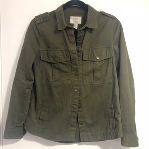 Olive Green Forever 21 Utility Jacket